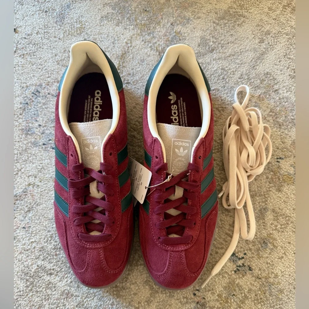 Adidas Gazelle Indoor Shadow Maroon / Green / Off White (JH5403)